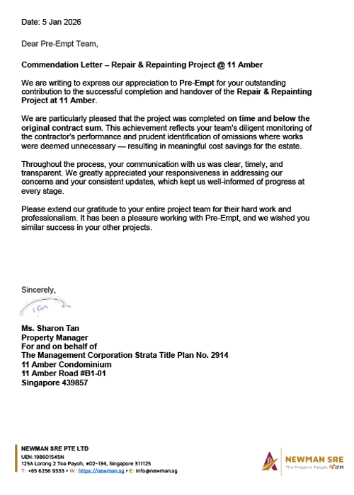 Commendation Letter